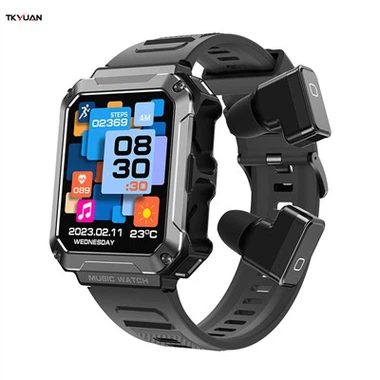 Montre intelligente avec écouteurs TWS