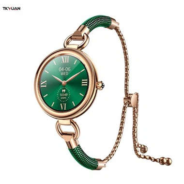 Montres intelligentes dorées pour femmes